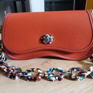 Coachtopia Wavy Dinky Bag With Crossbody Strap RARE COLOR